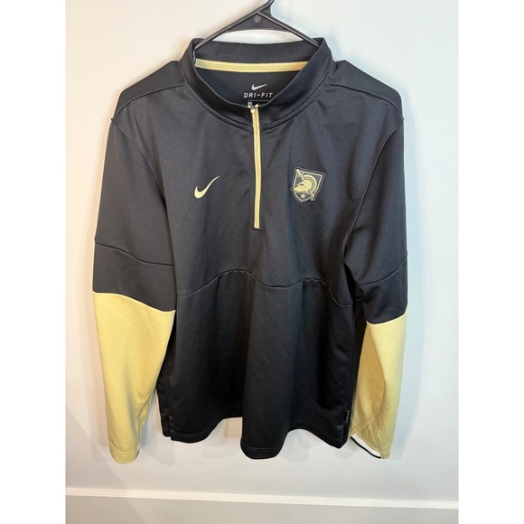 Nike Dri-FIT Army Black Knights Pullover Jacket Gold Accents Mens LG - Picture 1 of 3